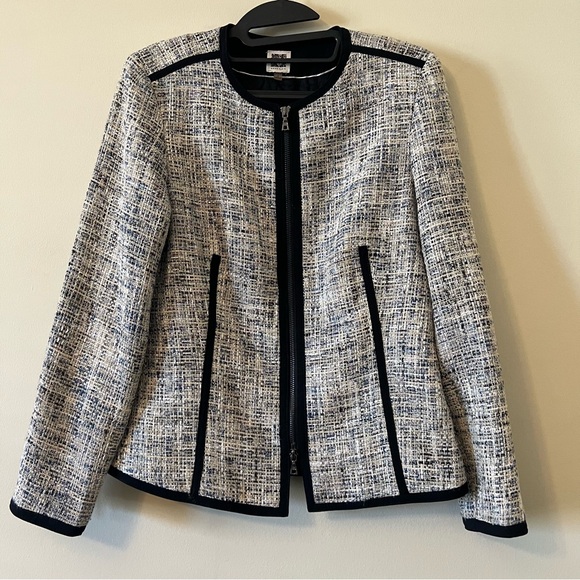Anne Klein Jackets & Blazers - Anne Klein Size 6 Tweed Multi-colour Blazer